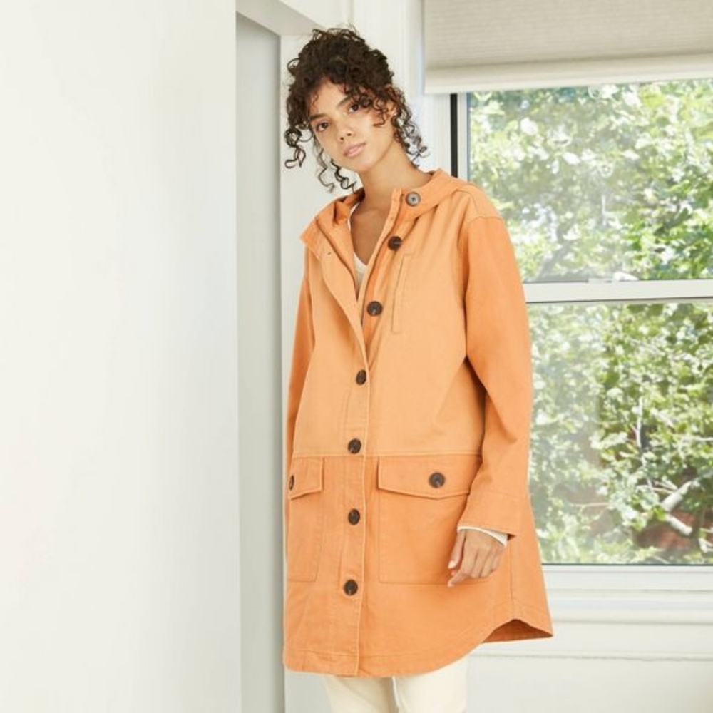 Women's Mid Length Colorblock Jacket 